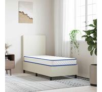 vidaXL Materasso Viscoelastico Bianco 80x160x17 cm Morbido