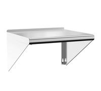 vidaXL Mensola a Muro 50x45x31 cm Argento in Acciaio Inossidabile