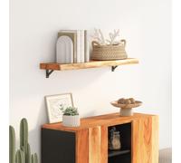 vidaXL Mensola a muro 70x20x2,5 cm Rettangolare Legno Acacia Bordi vivi