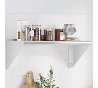 vidaXL Mensola a Muro 75x45x31 cm Argento in Acciaio Inossidabile, mensola sospesa, mensola sospesa a Muro, scaffale espositivo a Muro