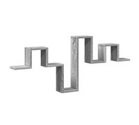 vidaXL Mensola a Muro Grigio Sonoma 104,5x10x43 cm Legno Multistrato