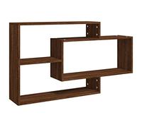 vidaXL Mensola a Muro Rovere Marrone 104x20x58,5 cm Legno Multistrato