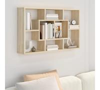 vidaXL Mensola a Muro Rovere Sonoma 85x16x52,5 cm in Legno Multistrato