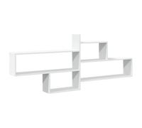 vidaXL Mensola a Parete Bianca 167,5x18x68 cm in Truciolato, scaffale a Muro, scaffale espositivo, espositore a Muro, scaffale pensile, espositore