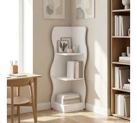 vidaXL Mensola angolare Bianco 34 x 33 x 102 cm Legno ingegnerizzato