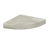 vidaXL Mensola Angolare Grigio Cemento 25x25x3,8 cm in MDF