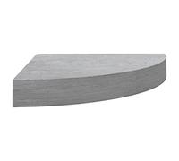 vidaXL Mensola Angolare Grigio Cemento 25x25x3,8 cm in MDF