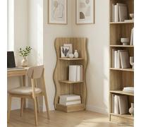 vidaXL Mensola angolare Rovere Sonoma 34 x 33 x 102 cm