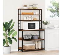 vidaXL Mensola da cucina 5 livelli 100 x 40 x 168 cm Legno vecchio
