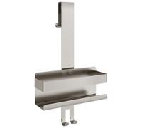 vidaXL Mensola da Doccia Pensile in Acciaio Inox 304 Spazzolato