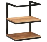 vidaXL Mensola da Parete 40x30x50 cm Legno Massello di Acacia e Ferro