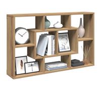 vidaXL Mensola a muro Rovere 85x16x52,5 cm in legno multistrato