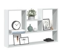 vidaXL Scaffale a Parete Bianco 99x15x60 cm in Truciolato, scaffale a Muro, scaffale espositivo, espositore a Muro, scaffale pensile, espositore