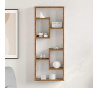 vidaXL Mensola da Parete in Legno Antico 36x16x90 cm in Legno ingegnerizzato