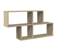vidaXL Scaffale a Parete Rovere Sonoma 100x20x53cm Legno Multistrato, scaffale a Muro, scaffale espositivo, espositore a Muro, scaffale pensile
