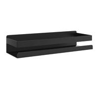 vidaXL Mensola Doccia Nera Opaca 30x10x6cm Acciaio Inox 304 Spazzolato