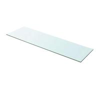 vidaXL Mensola in Vetro Temperato 100x30cm Trasparente Ripiano Lastra Scaffale