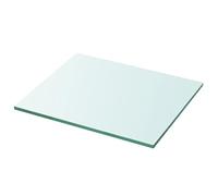 vidaXL Mensola in Vetro Temperato 30x25 cm Trasparente Ripiano Lastra Scaffale