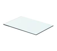 vidaXL Mensola in Vetro Temperato 40x20 cm Trasparente Ripiano Lastra Scaffale