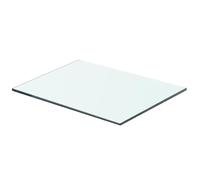 vidaXL Mensola in Vetro Temperato 40x25 cm Trasparente Ripiano Lastra Scaffale