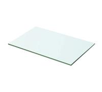 vidaXL Mensola in Vetro Temperato 50x25 cm Trasparente Ripiano Lastra Scaffale