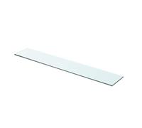 vidaXL Mensola in Vetro Temperato 70x12 cm Trasparente Ripiano Lastra Scaffale
