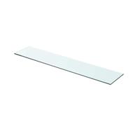 vidaXL Mensola in Vetro Temperato 70x15 cm Trasparente Ripiano Lastra Scaffale