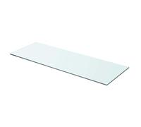 vidaXL Mensola in Vetro Temperato 70x25 cm Trasparente Ripiano Lastra Scaffale