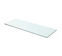 vidaXL Mensola in Vetro Temperato 70x25 cm Trasparente Ripiano Lastra Scaffale