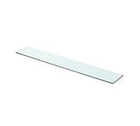 vidaXL Mensola in Vetro Temperato 80x12 cm Trasparente Ripiano Lastra Scaffale