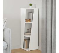 vidaXL Mensola laterale 33 x 32 x 100,5 cm Legno ingegnerizzato Bianco