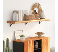 vidaXL Mensola Muro 110x30x2,5cm Rettangolare Legno Acacia Bordi Vivi, mensola a Muro, ripiano a Muro, ripiano, ripiano a Parete, mensola