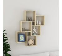 vidaXL Mensola Parete Cubo Rovere Sonoma 78x15x93cm Legno Multistrato