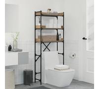 vidaXL Mensola per lavatrice 67 x 25 x 163 cm Legno multistrato