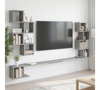 vidaXL Mensola per TV da muro Sonoma grigio 200 x 15 x 94 cm, Soggiorno, Mobili Moderni, Mensole a Muro & Consolle, Mensola Flottante, Storage per Organizzazione Casa