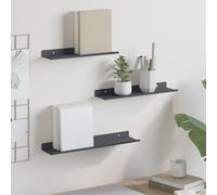 vidaXL Mensola sospesa 3 pz Antracite 40 x 9 x 2,5 cm Acciaio