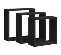 vidaXL Mensole a cubo da parete 3 pz bianche in MDF