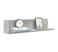 vidaXL Mensole a Muro 2pz Grigio Cemento 75x16,5x16,5 cm in Truciolato, mensola da Muro Galleggiante, mensola sospesa, mensola da Muro per Garage