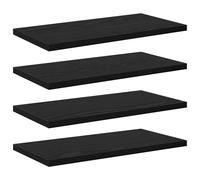 vidaXL Mensole da parete in MDF rovere nero, 40 x 20 x 1,5 cm