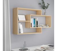 vidaXL Mensole a Muro Rovere Sonoma 104x20x58,5cm in Legno Multistrato