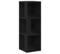 vidaXL unità di Stoccaggio Moderna in Rovere Nero con Tre Mensole a Cubo Perfetta per Soggiorno Camera da Letto Ufficio Domestico