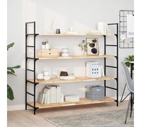 vidaXL Mensole da Parete 2 pz 120x40x2 cm Legno Acacia Non Trattato