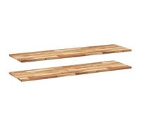 vidaXL Mensole da Parete 2 pz 120x40x2 cm Legno Acacia Rifinito a Olio