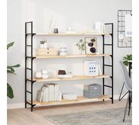 vidaXL Mensole da Parete 3 pz 120x30x2 cm Legno Acacia Non Trattato