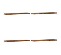 vidaXL Mensole a Parete 4 pz Legno Antico 40x10x1,5 cm in Truciolato, scaffale da Parete, scaffale a Muro, ripiano a Muro, mensola a Muro