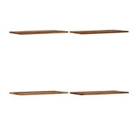 vidaXL Mensole a Parete 4 pz Legno Antico 60x30x1,5 cm in Truciolato, scaffale da Parete, scaffale a Muro, ripiano a Muro, mensola a Muro