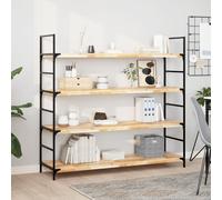vidaXL Mensole da Parete 4 pz 160x40x4 cm Legno Acacia Non Trattato
