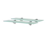 vidaXL Mensole Galleggianti 2 pz in Vetro 40x10 cm 8 mm