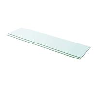 vidaXL Mensole in Vetro Trasparente 2 pz 100x25 cm