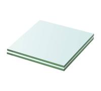 vidaXL Mensole in Vetro Trasparente 2 pz 20x15 cm